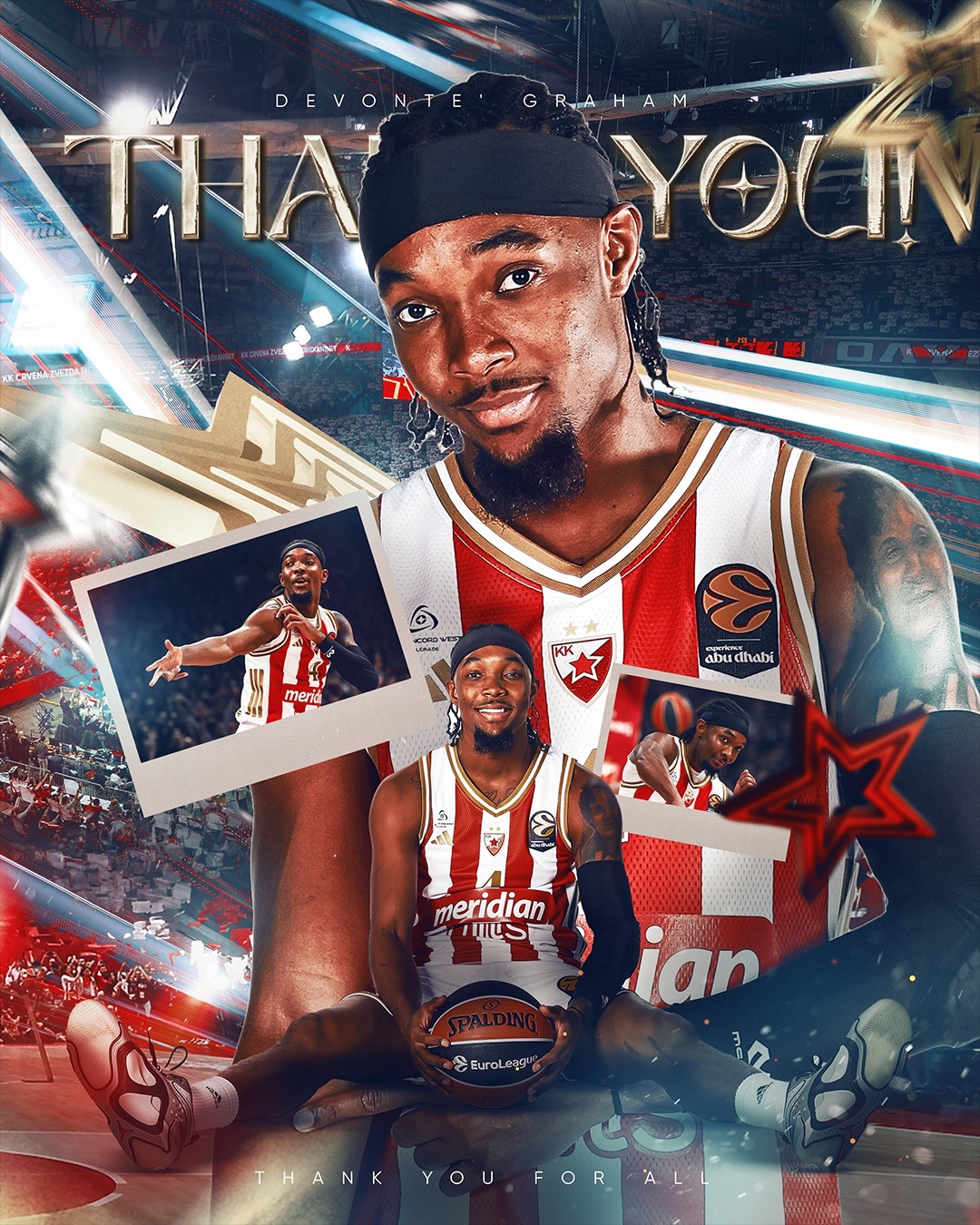 KK Crvena zvezda Meridianbet i Devonte Grejem sporazumno okončali saradnju 