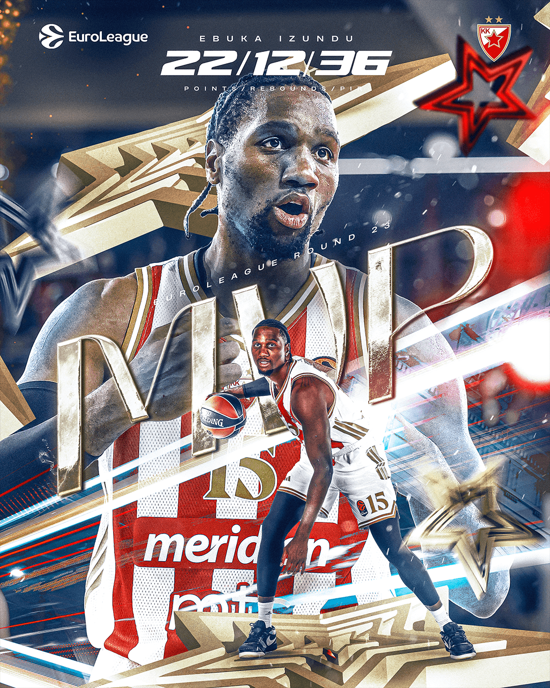 Ebuka Izundu MVP 23. kola Evrolige!