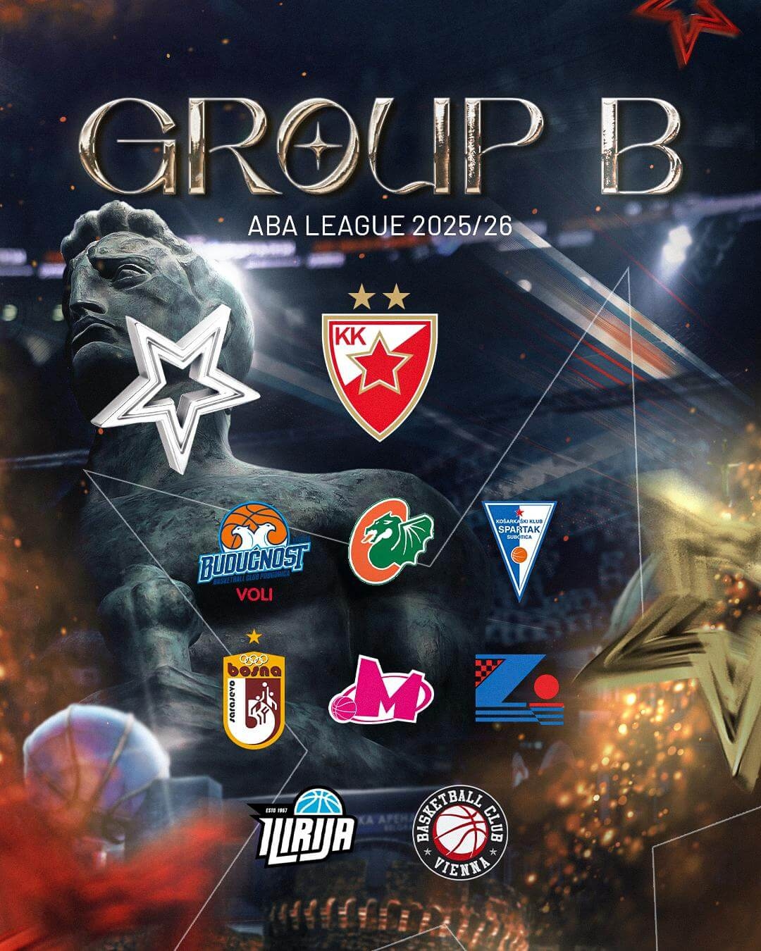 ABA liga u novom formatu, dve grupe, Crvena zvezda u grupi B