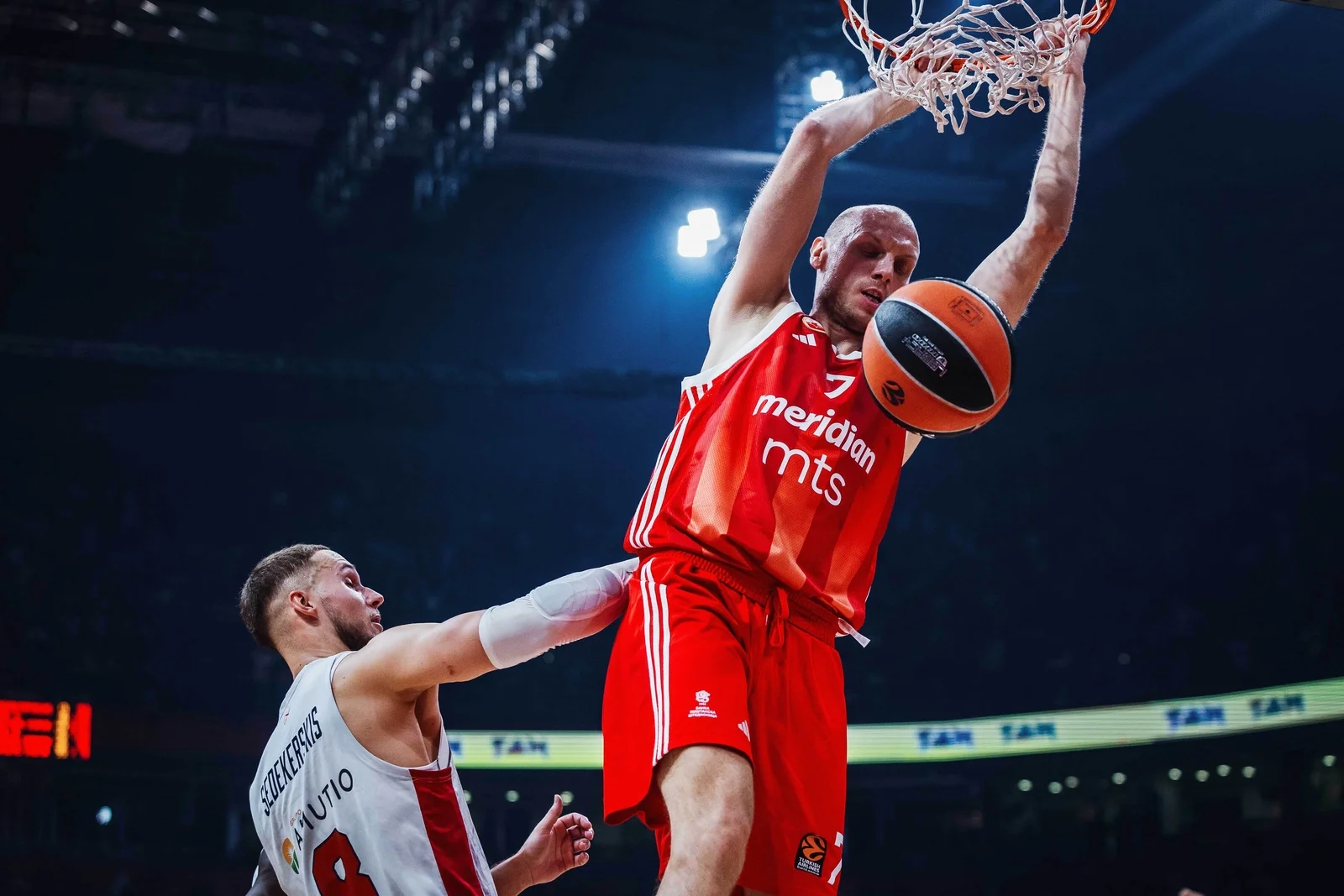 KK Crvena zvezda Meridianbet - Dejan Davidovac van terena