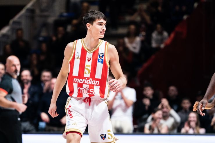 KK Crvena zvezda želi brz oporavak našem Alekseju Nedeljkoviću
