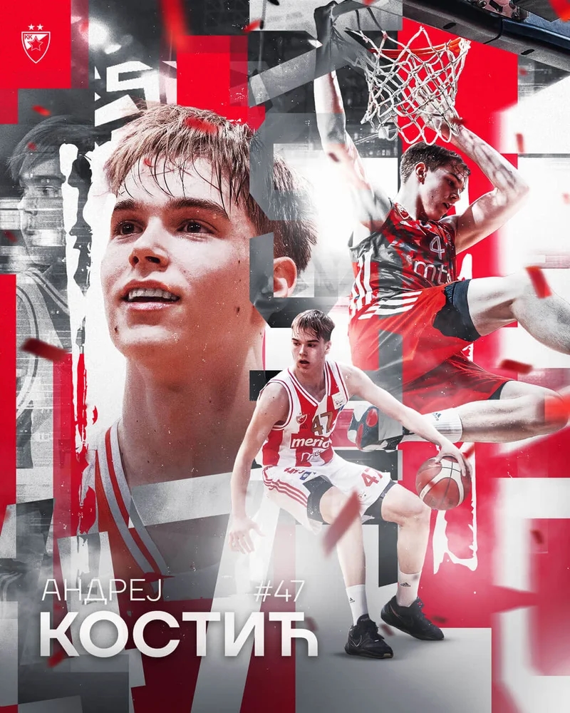 Zvezdino dete Andrej Kostić potpisao ugovor na 4 sezone