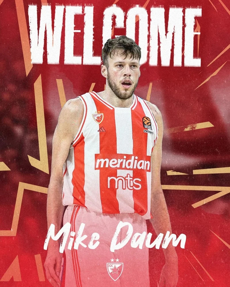 Majk Daum je novi košarkaš Crvene zvezde Meridianbet!