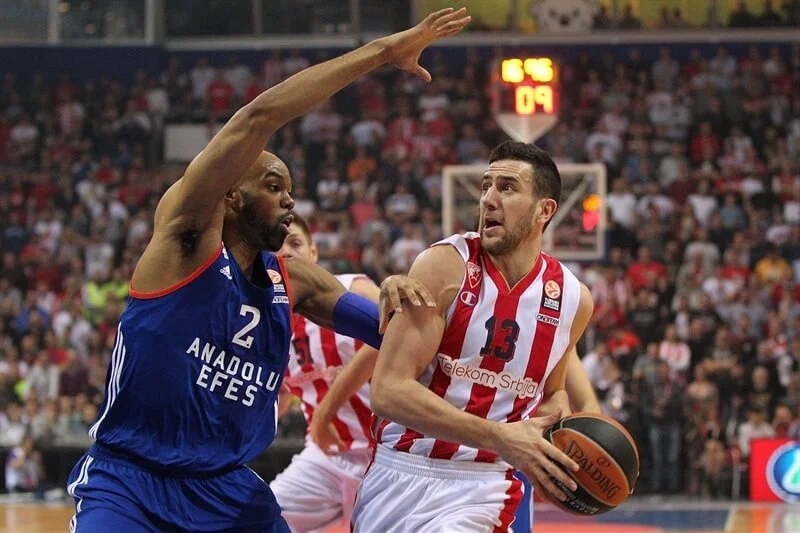 Crvena zvezda gostuje Anadolu EFES-u (istorijat)