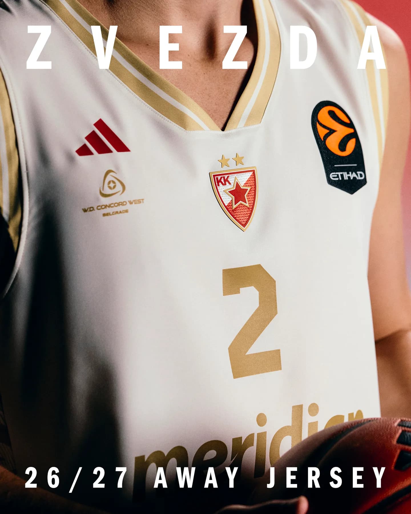 Druga garnitura dresova KK Crvena zvezda Meridianbet za sezonu 2026-2027  (foto, video)