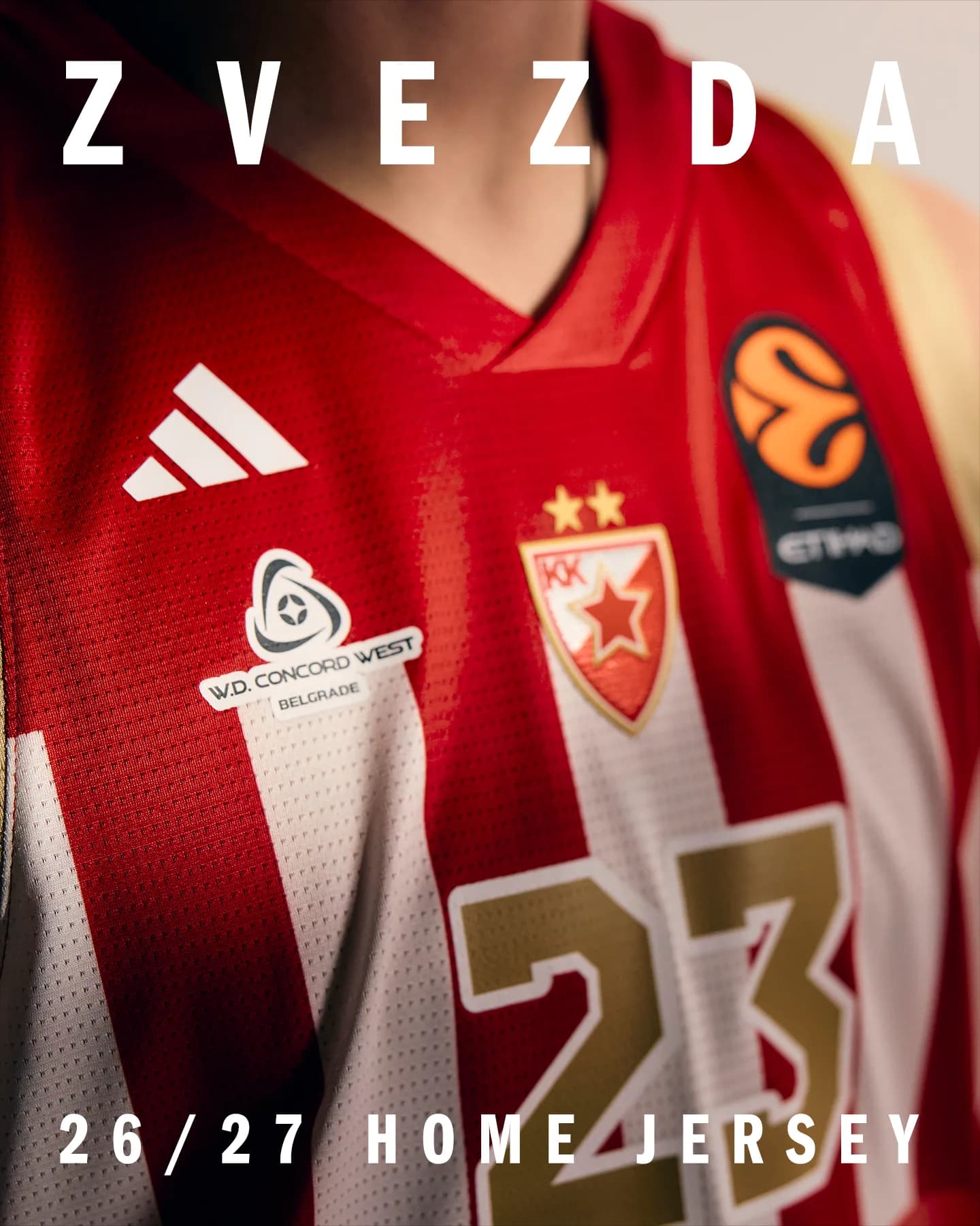Prvi dres KK Crvena zvezda za sezonu 2026-2027 - gledajući u budućnost verni našoj prošlosti