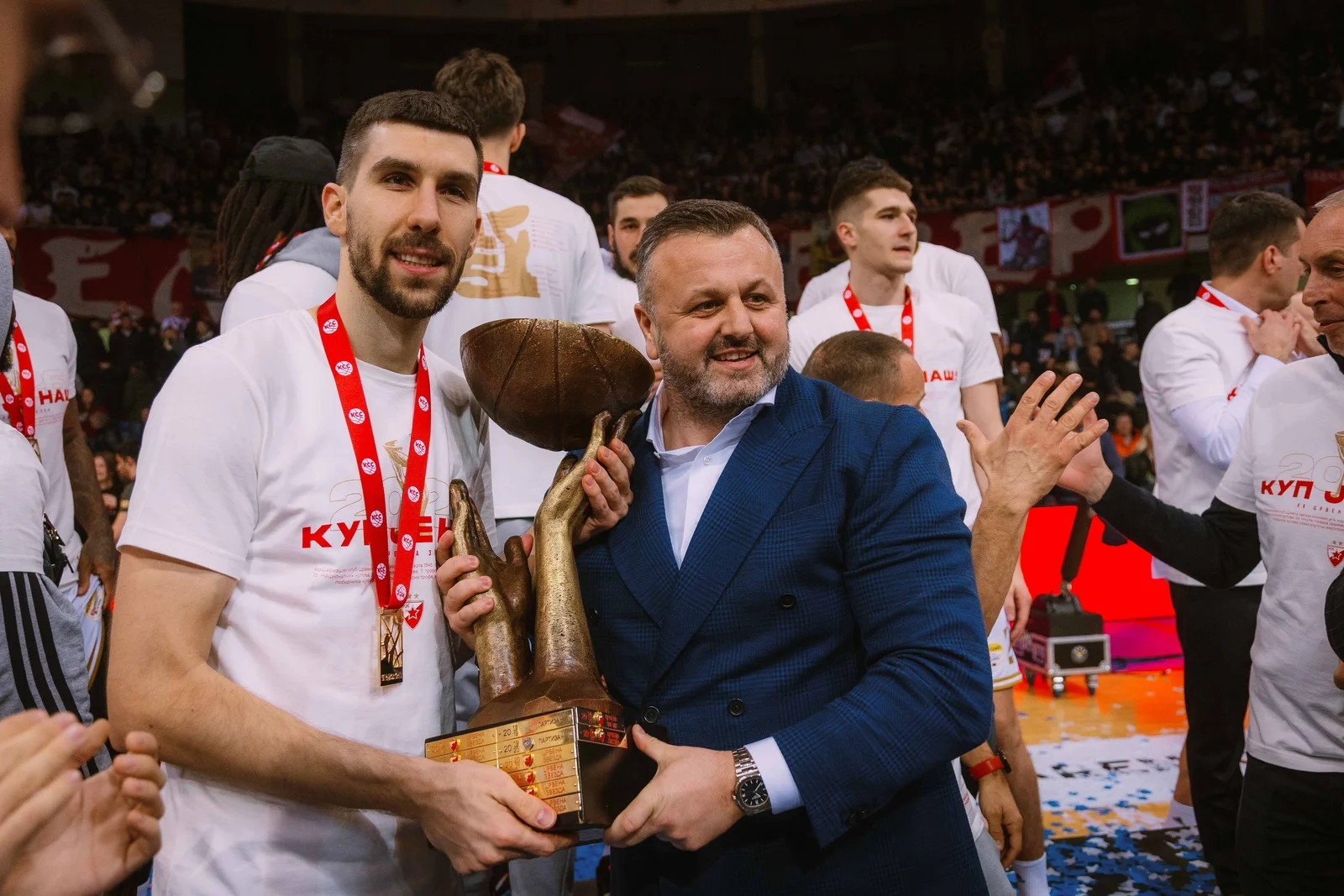 Predsednik KK Crvena zvezda Meridianbet Željko Drčelić: "Ovo je važan trofej, koji nam daje zamajac za velike utakmice i obaveze koje nas čekaju"