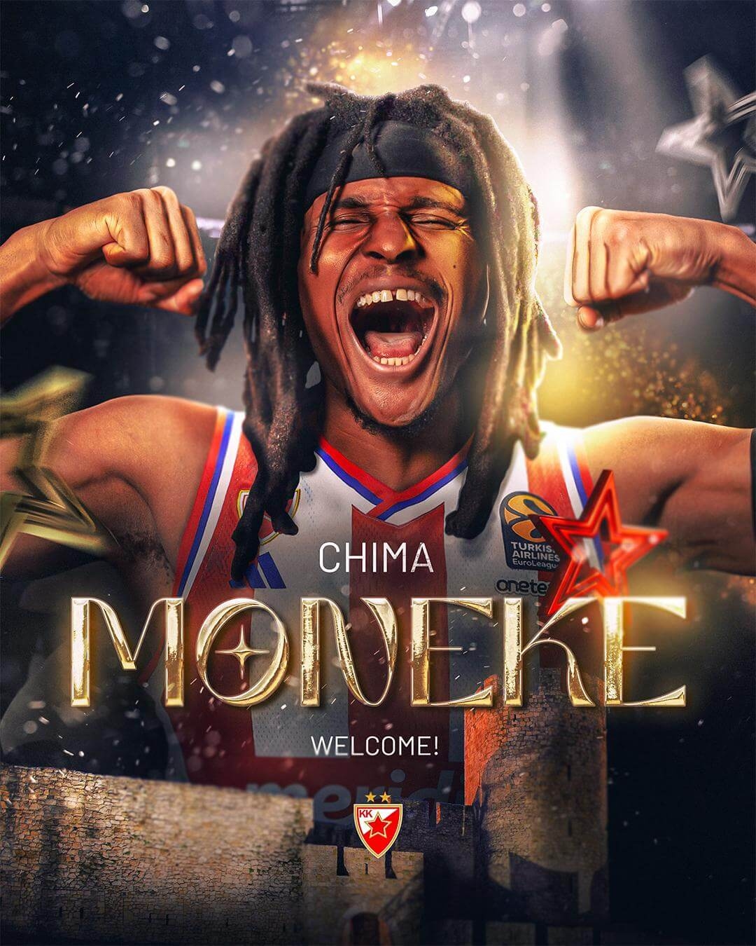 Čima Moneke prvo pojačanje Crvene zvezde Meridianbet!!!