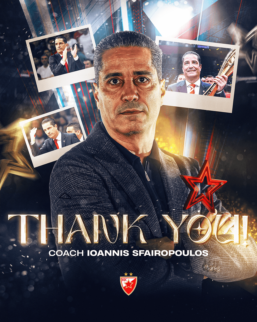 Saopštenje KK Crvena zvezda Meriidanbet - Janis Sferopulos