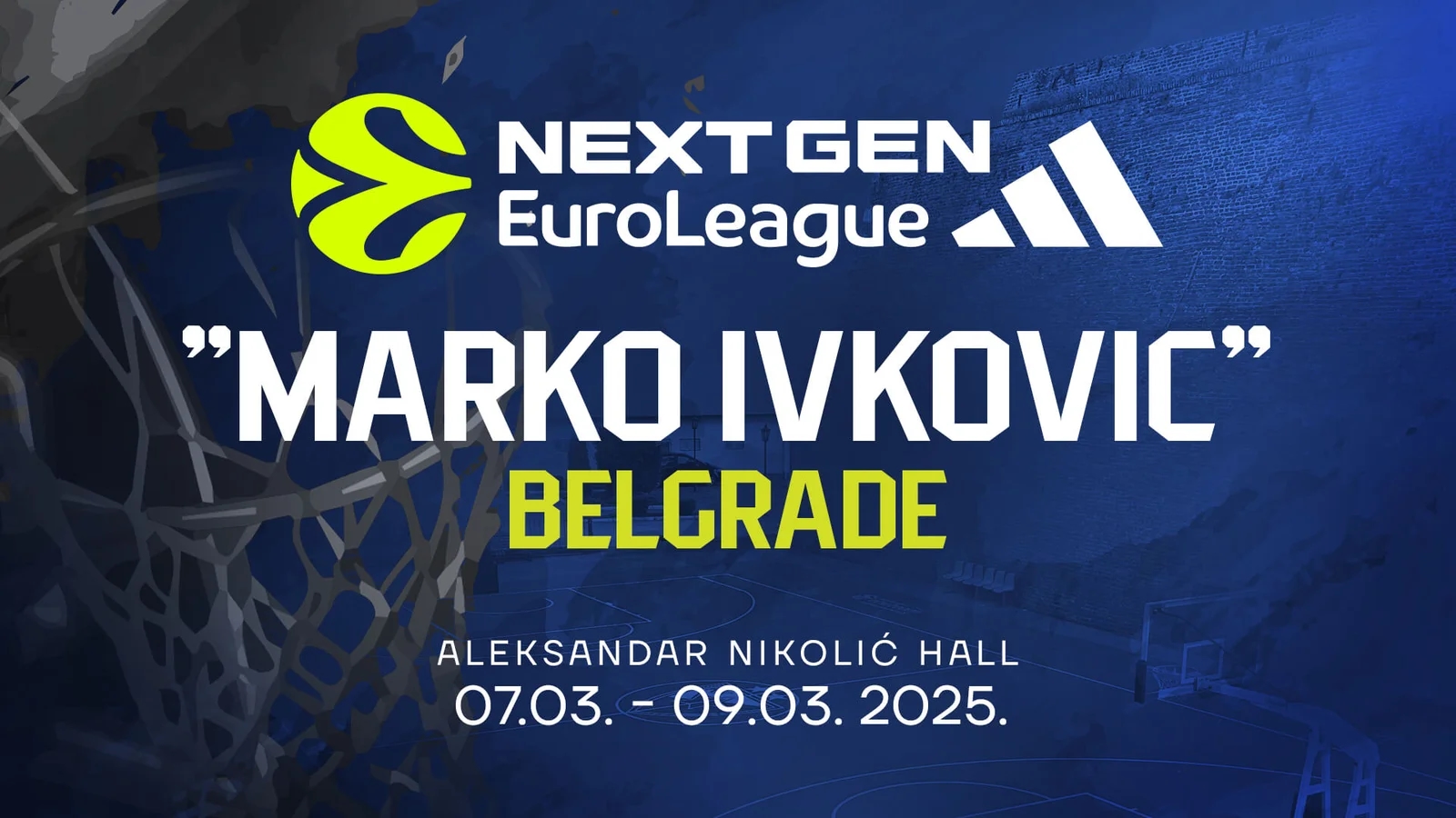 Srbija, Beograd i Crvena zvezda domaćini novog juniorskog turnira "Adidas Next Gen Marko Ivković "