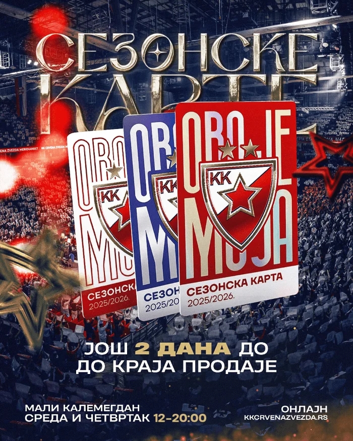 HVALA SVIM ZVEZDAŠIMA - PRODAJA SEZONSKIH JOŠ 2 DANA!