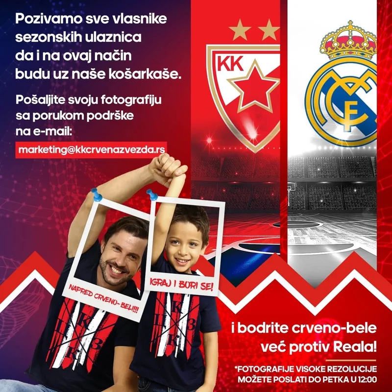 Zvezdaši, vaše mesto je u dvorani!